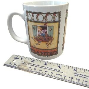 Mary Engelbreit Bloom Where Youre Planted Vintage Ceramic Coffee Mug 1984 OZ ME